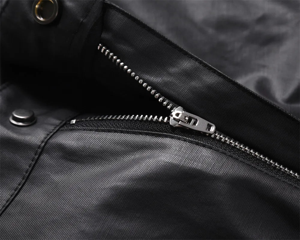 men japanese streetwear fashion vintage hip hop punk gothic cleanfit black coated flare pant man trousers unique default style 1381