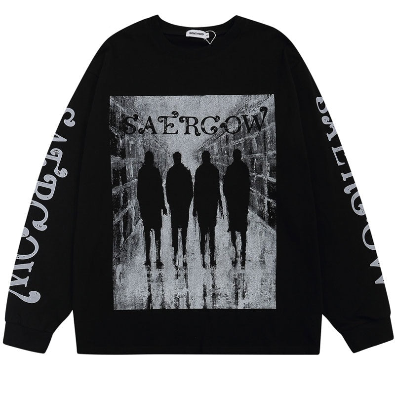 "Pack of 4" Unisex Men Women Streetwear Graphic Sweatshirt Daulet Apparel