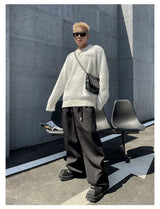 techwear flame hoodie for men, oversized streetwear fit with bold knit design, mens fashion layer for modern streetwear colle