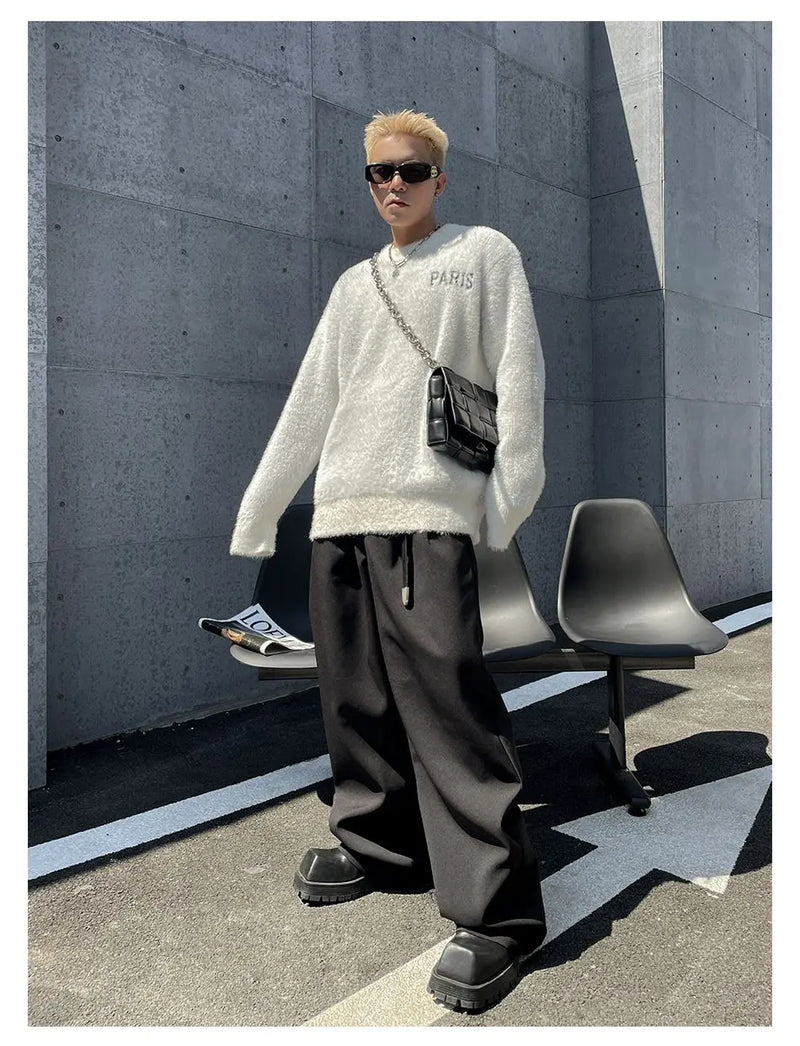 techwear flame hoodie for men, oversized streetwear fit with bold knit design, mens fashion layer for modern streetwear colle