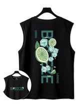 Vaporwave Barcode glitch – New Lemons Print Graphic T Shirt Vintage Loose Tank Top Casual