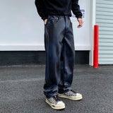 men streetwear fashion hip hop punk gothic vibe casual straight leather pant man y2k trousers motorcycle pants stage clothing unique default style 2414