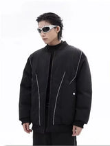 Winter Thickening Flying Baseball Uniform Solid Multi Pocket Simplicity Warm Cotton Jacket 2024 New Streetwear Male Parkas
