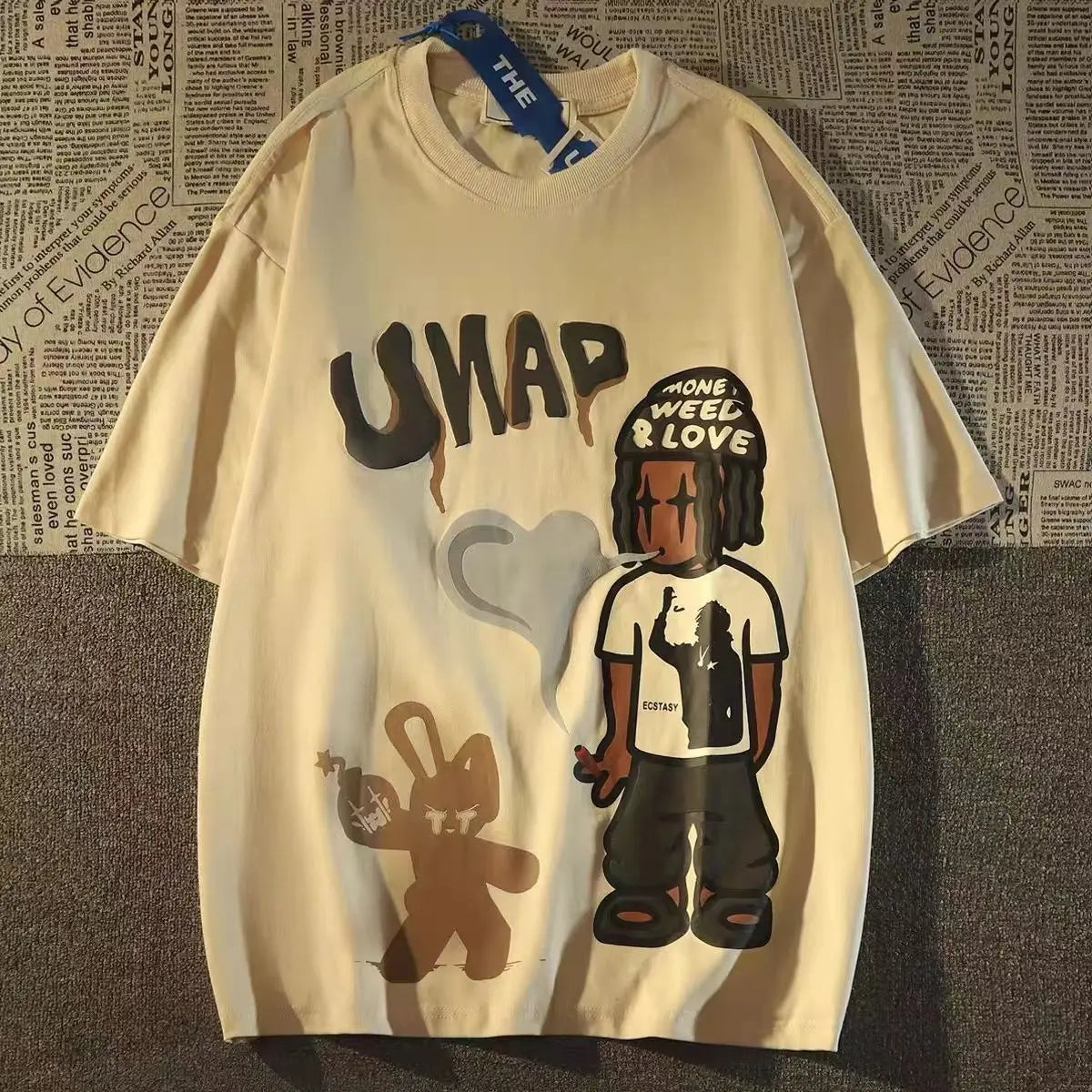 Classic hip-hop hoodie with flex and drip-style branding