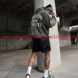 New American Heavy Duty Vintage Hoodie Long Sleeve High Street High Qu