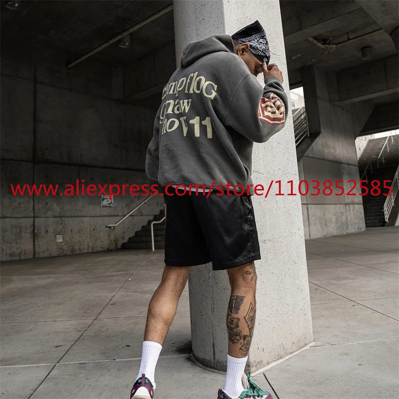 New American Heavy Duty Vintage Hoodie Long Sleeve High Street High Qu