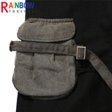 rainbowtouches fashion classic brand mens cargo pants casual color contrast trousers loose straight high street style overalls utility cargo pants