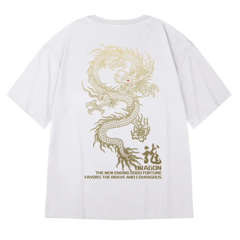 Gothic Vintage anime – 2024 New Goth Dragon Graphic Men T Shirt Y2K Streetwear Over