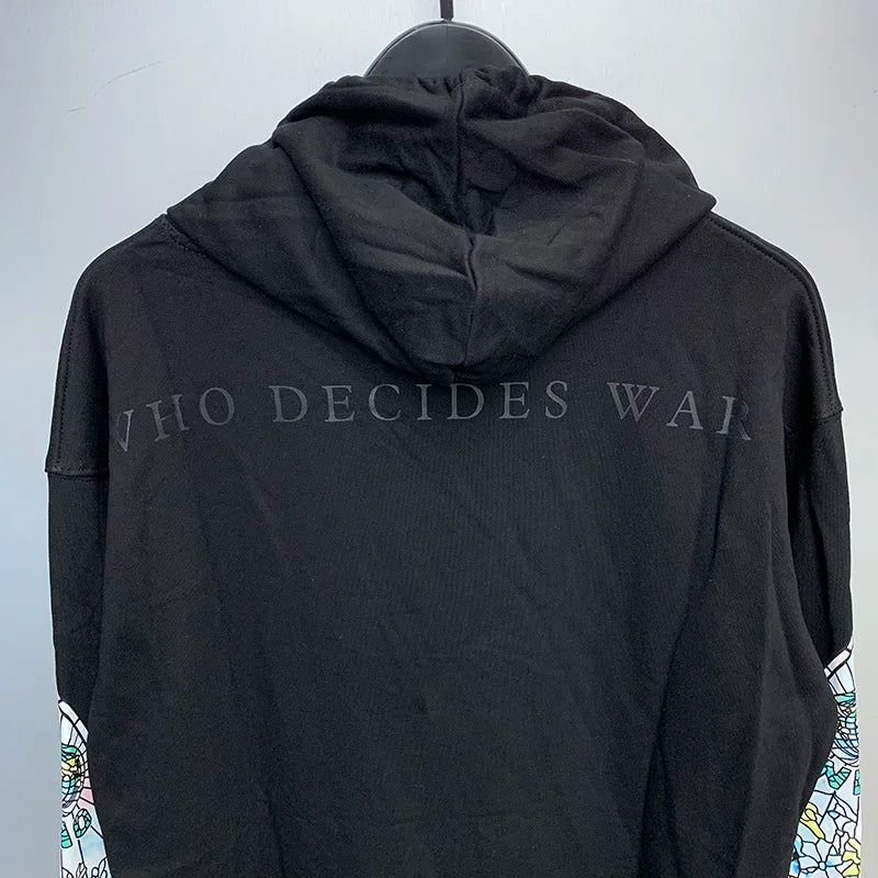 Black Who Decides War Hoodie Men Woman Good Quality Arch Illustration