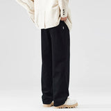 corduroy pants mens fashion loose casual straight large size wide leg baggy trousers office man commuter business corduroy pant minimalist street pants