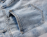 kanye west heavy industry high street jeans straight tube washed knives cut ground edges sagging jeans pants holes for men unique jeans style 2031