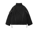 2023 Winter Hip Hop Thick Jacket Parka Men Patchwork Short Padded Jacket Coat Warm Streetwear Harajuku Puffer Jackets Unisex Y2K