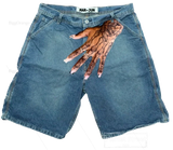 harajuku y2k short baggy jeans palm print graphic pants men fashionstyle denim streetwear gothic sweatpants shorts men clothing urban active pants