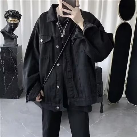 zip-up minimalist jacket, cold-season outfit - aesthetic hip hop inspired casual wear