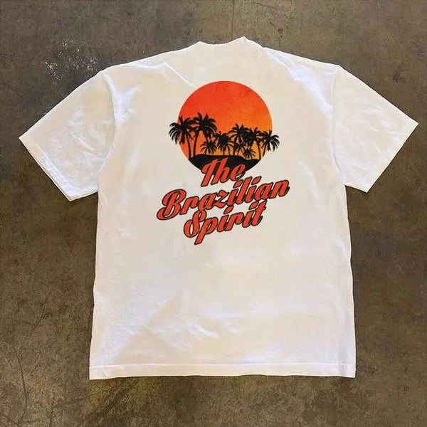 Sadcore Chrome logo – Korean Niche Retro High Street Fashion Brand Sunset Coconut
