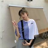 Trapwear Anime panel – Short Sleeved T Shirt Women 2024 New Summer Design White Spl