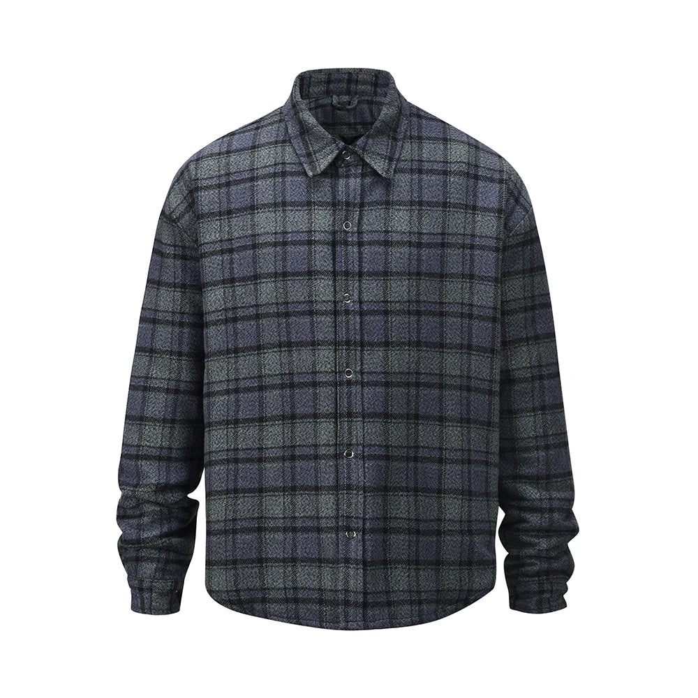 Vintage baggy hombre zip-up thick quilted