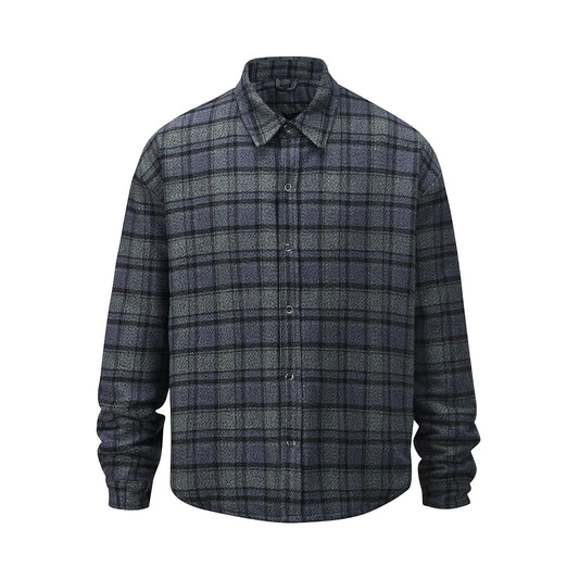 Vintage baggy hombre zip-up thick quilted