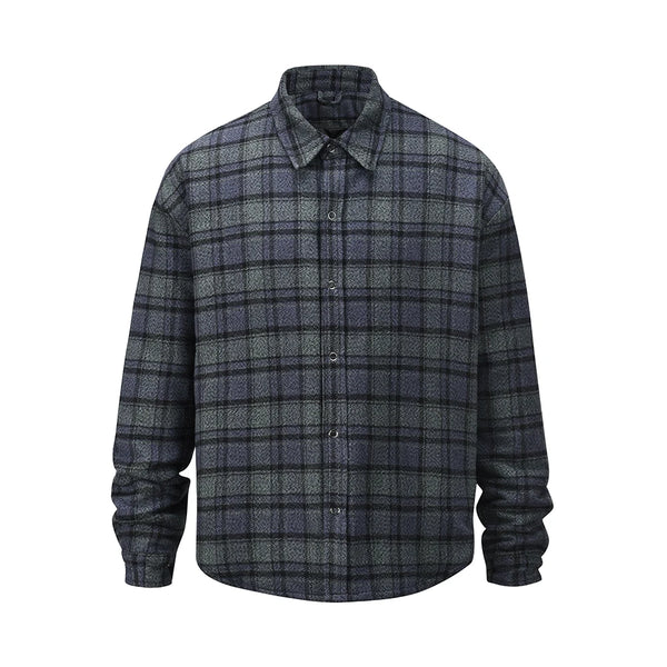 Vintage baggy hombre zip-up thick quilted