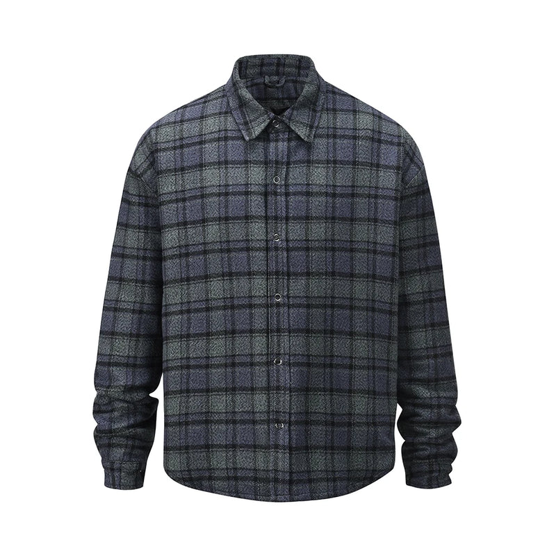 Vintage baggy hombre zip-up thick quilted