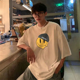 Sadcore Oversized shirt – Korean Style Street Letter Printed Short Sleeved T Shirt For