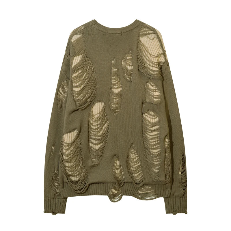 loose fit o-neck sweater, daily wear knit, cozy fashion fit, stylish street outfit, modern aesthetic appeal