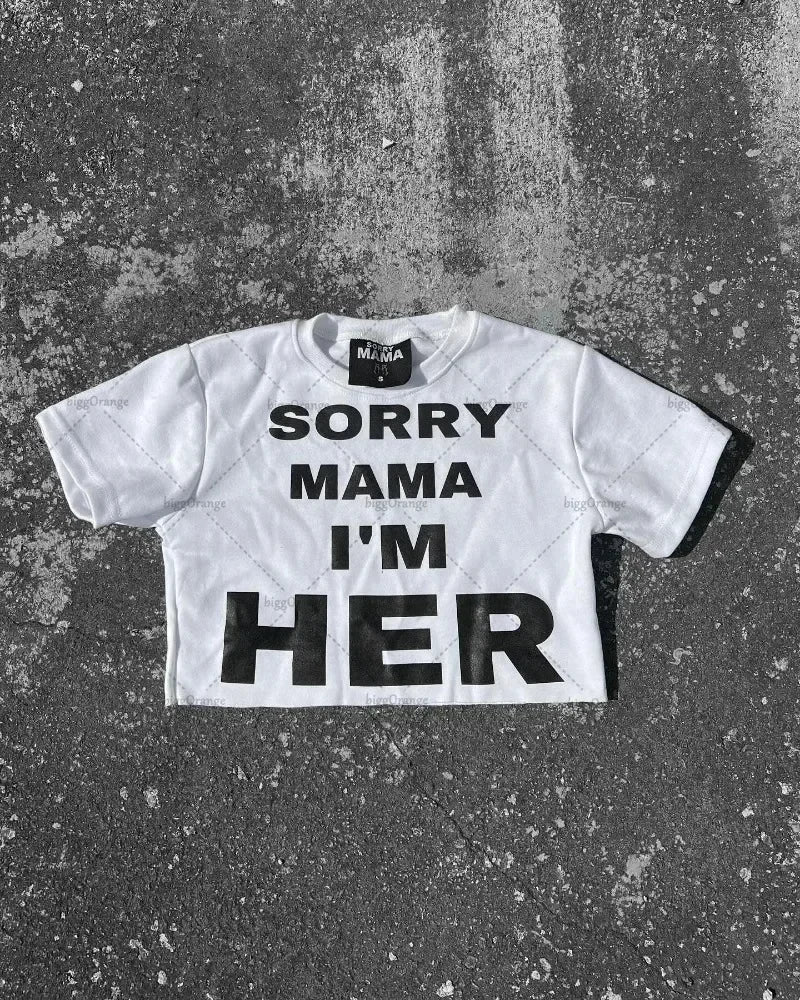 Sadcore Oversized shirt – American Fashion Trend Brand Letter Pattern Oversized T Shir