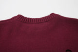 hip hop knitted sweater men winter o neck anime spider web pattern pullover streetwear casual loose sweater warm jumper knitwear 1 unique limited edition hoodie, trendy hip hop style outerwear, aesthetic street look hoodie