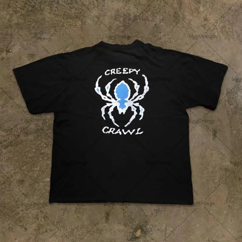 Skatercore Oversized shirt – 2023 American Streetwear Goth Punk Letter Print Oversized T