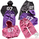 harajuku 2 piece sets womens outfits digital print casual hoodies pants suits for women sweatshirts tracksuit y2k street clothes clean everyday pants