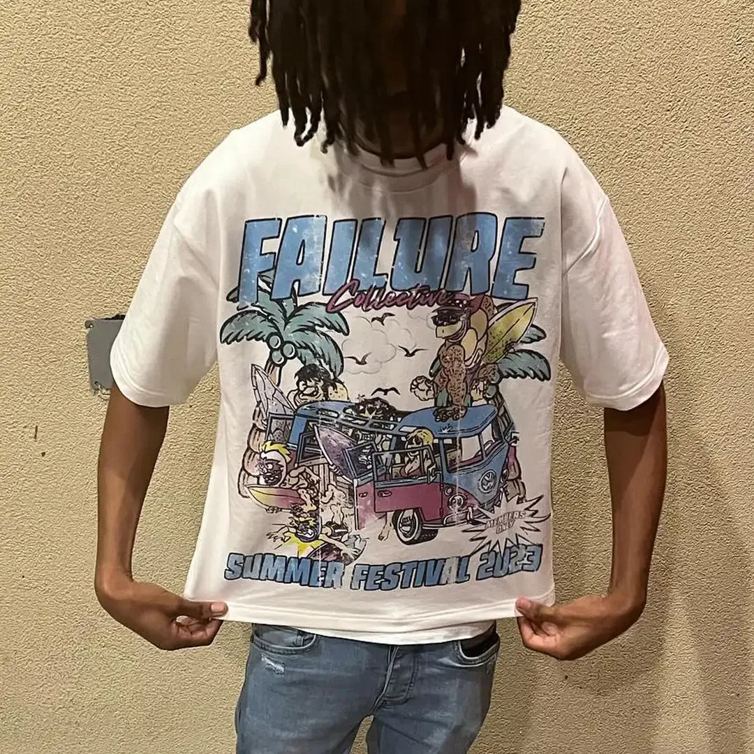 Harajuku Anime panel – Harajuku Streetwear American Hiphop Graphic T Shirts Print O