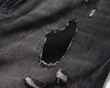 frayed hole washed pantalones hombre baggy jeans mens straight hip hop casual ropa y2k denim pants oversized cargo trousers unique cargo style 1306