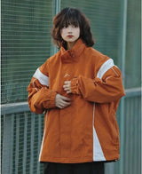 outdoor sports coat set new unisex couple 2 piece set casual hooded windbreaker big pocket wide leg workwear pants suits unique default style 4469