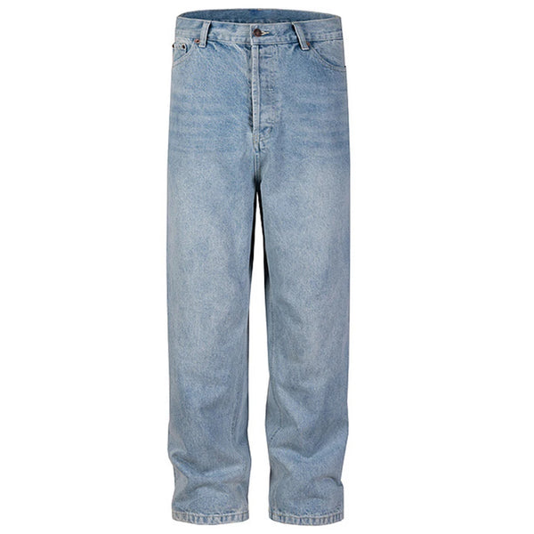 hi street blue jeans men loose wide leg denim pants vintage harajuku streetwear jeans trousers for male unique jeans style 1164