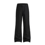 extended length edition men streetwear fashion hip hop vibe straight black pant casual business suit long pants trousers unique default style 1762