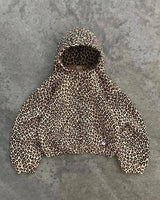 Harajuku Hip Hop Fashion Leopard Print Branch Print Oversized Hoodie M