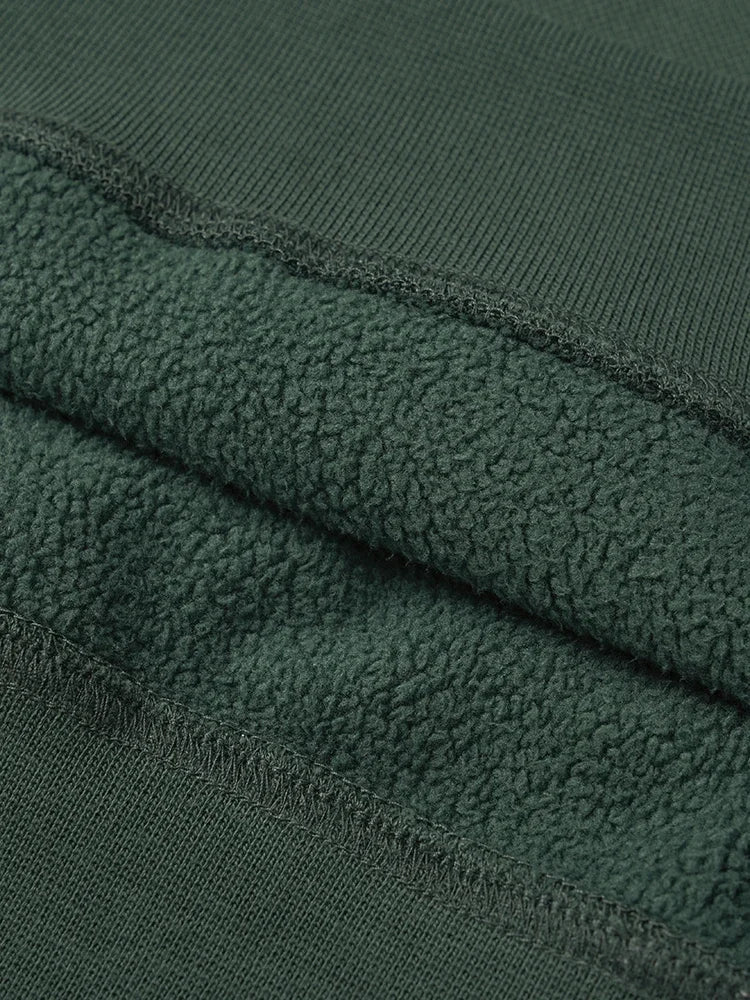 2024 New Autumn And Winter Blue Warm Fleece Fabric Sweatshirt Trendy M