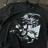 Y2k Vintage Solo Kurt Portrait Quality Printing Washed Old School Band Sweatshirt Longsleeve Tops Pullover For Men