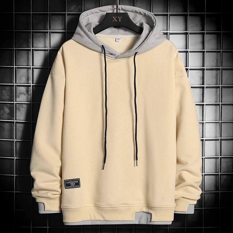 Men Hoodies Sweatshirt Casual Fashion Clothes Mens Korean Harajuku Hip