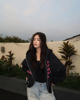 Glitchcore Fashion – Harajuku Letter Graphic Hoodies Women Gothic Oversized – Streetwear Fashion for Men & Women