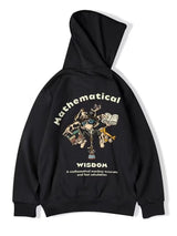 Autumn Men Funny Wisdom Monkey Graphic Print Hooded