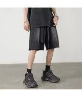 y2k Mens Loose Baggy Denim Short Men Jeans Fashion Streetwear Hip Hop  Male Classic Trend Korean Version  2024 Summer New
