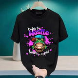 Gothic Oversized shirt – Trendy Graphic T Shirt Men Summer Cotton T Shirt Loose Sport