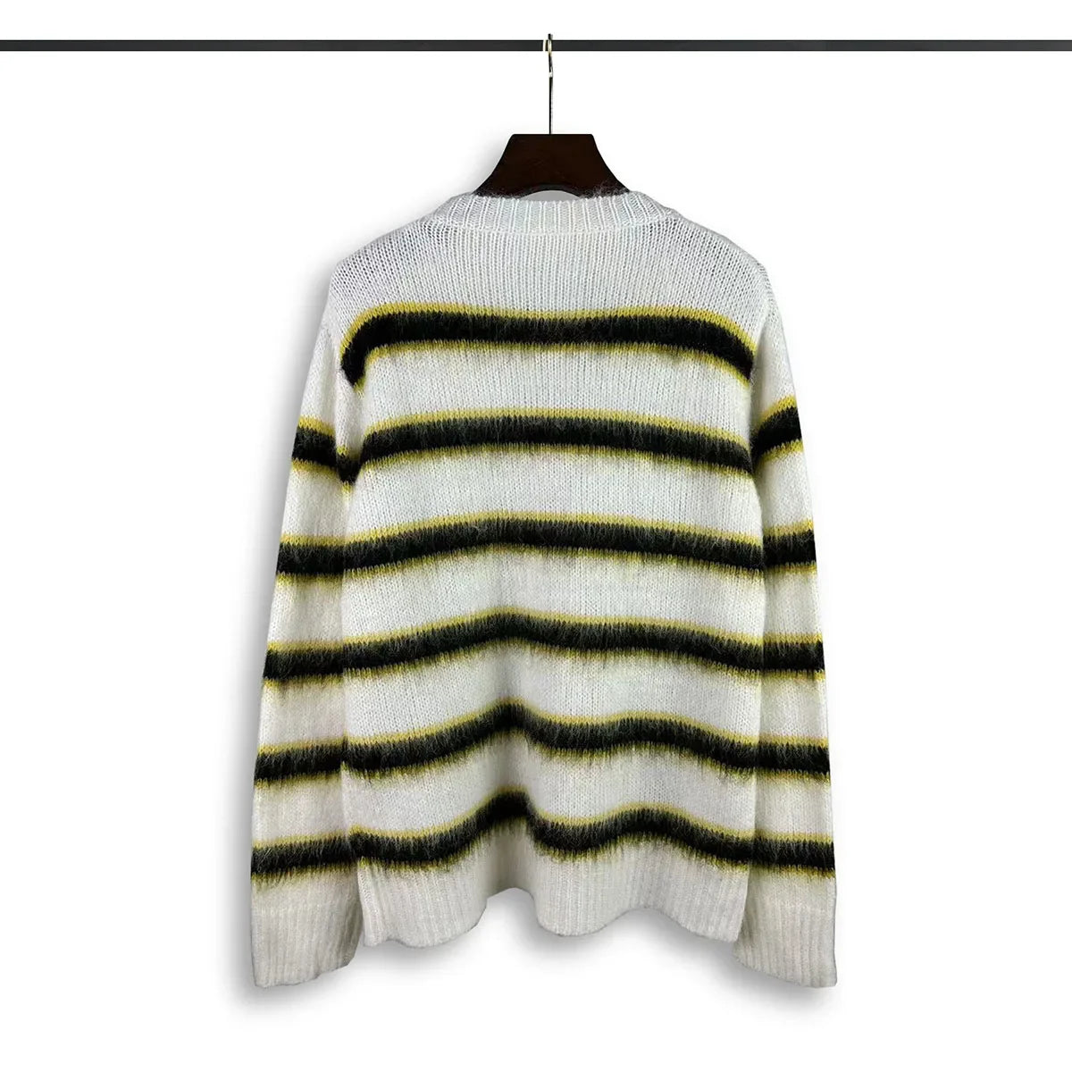 varsity flame pullover for men with bold graphic knit design, perfect for 2025 fashion, street fashion menswear trend for sea