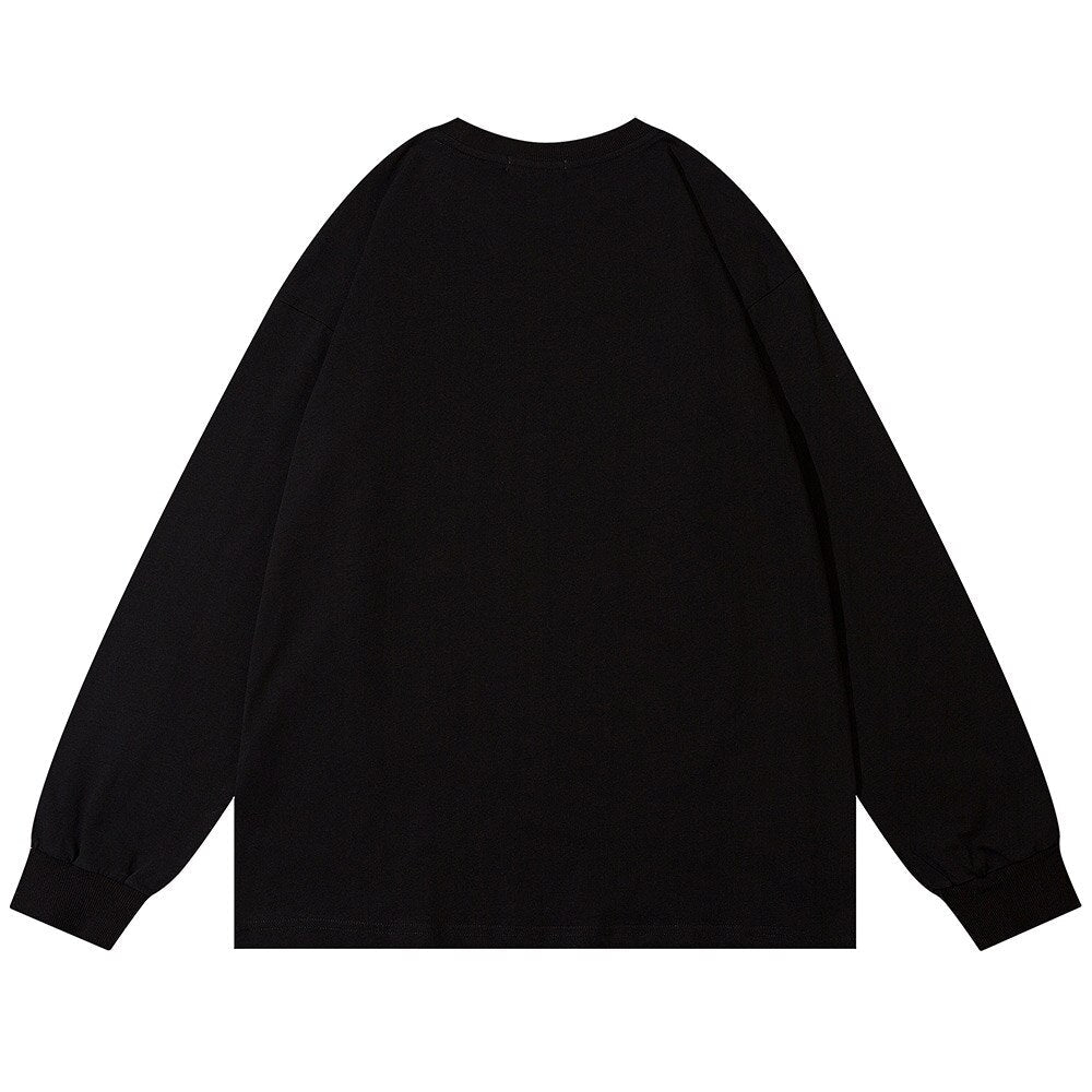 "Let's Rock" Unisex Men Women Streetwear Graphic Sweatshirt Daulet Apparel