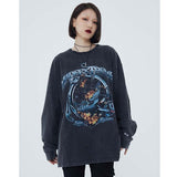 "Warship" Unisex Men Women Streetwear Graphic Sweatshirt Daulet Apparel