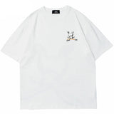 Y2K Graphic Tee – Hip Hop Streetwear Tshirt 2023 Men Cute Rabbit Letter Printe – Modern Streetwear for Everyone
