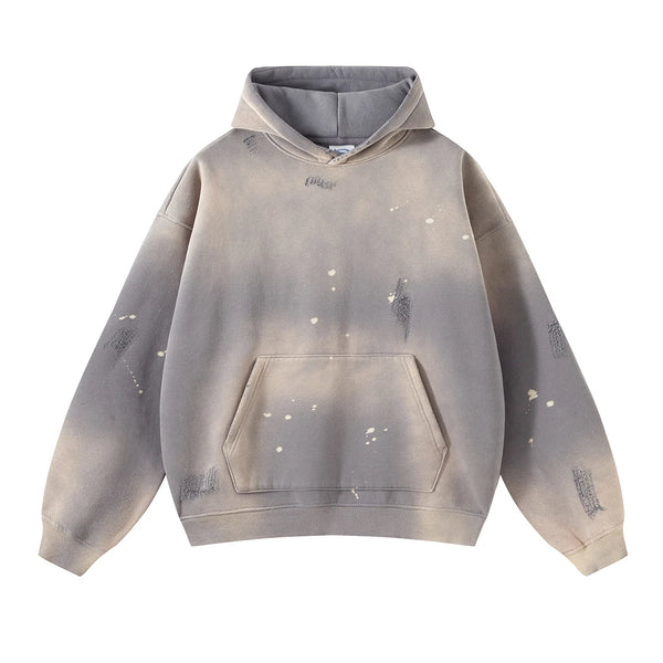 cyberpunk aesthetic drop featuring fashion ripped letter knitted hooded sweater unisex hoodies ripped bottom holes knit pullover streetwear loose sweaters clothing