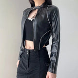Nan fleece minimalist parka high fashion windbreaker