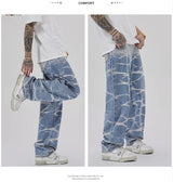 high street irregular tied dye biker jeans men denim straight jean pants 2023 motorcycle y2k trouser unisex hip hop casual pants unique jeans style 512